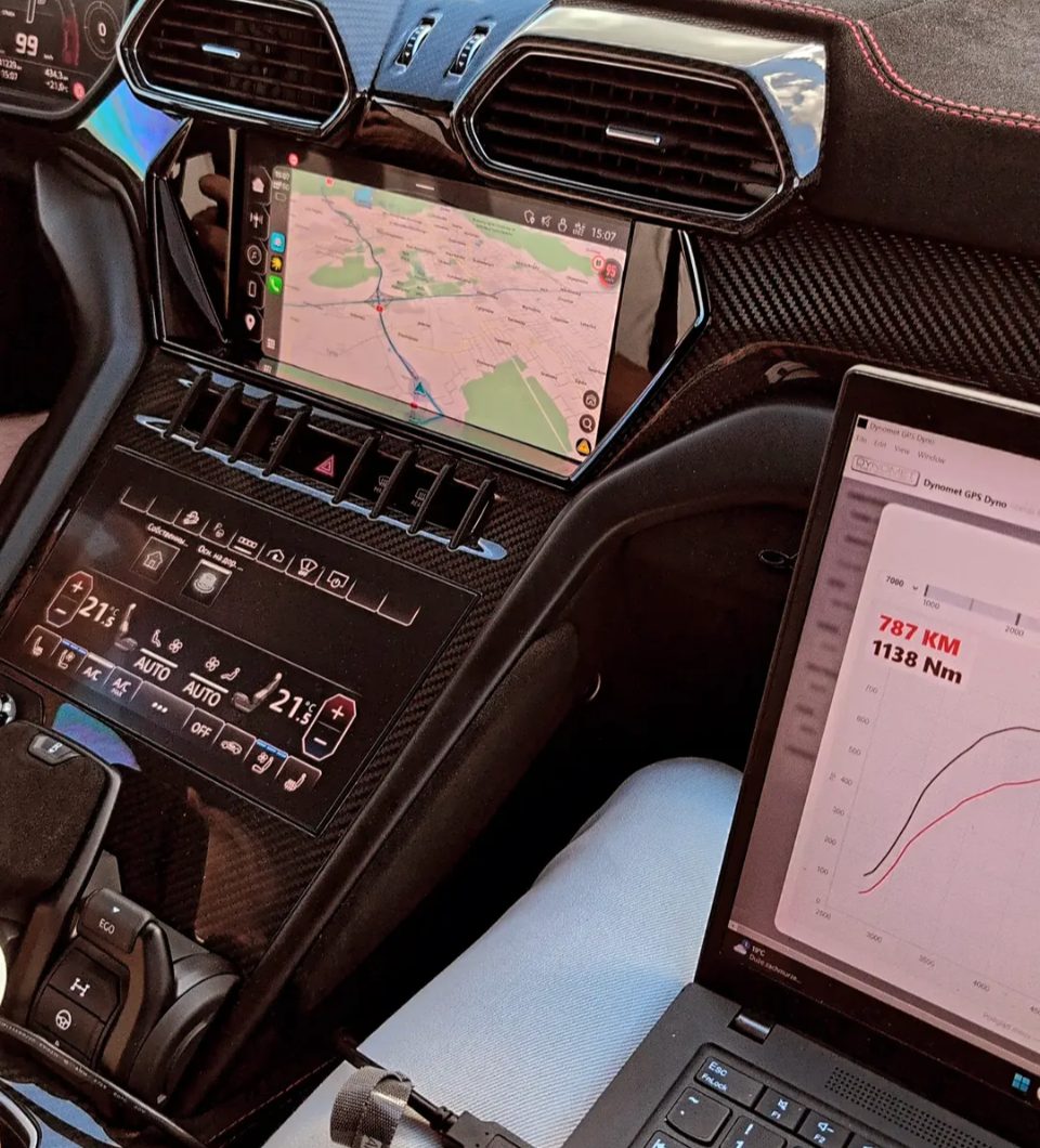 Pomiar Dynomet GPS w Lamborghini Urus - 787 KM i 1138 Nm